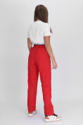 Купить Утепленные спортивные брюки женские красного цвета 88149Kr, фото 5