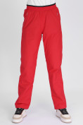 Купить Утепленные спортивные брюки женские красного цвета 88149Kr, фото 7