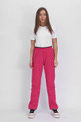 Купить Утепленные спортивные брюки женские розового цвета 88149R