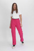 Купить Утепленные спортивные брюки женские розового цвета 88149R, фото 15