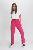 Купить Утепленные спортивные брюки женские розового цвета 88149R, фото 16