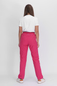 Купить Утепленные спортивные брюки женские розового цвета 88149R, фото 4