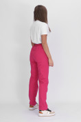 Купить Утепленные спортивные брюки женские розового цвета 88149R, фото 5