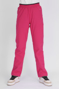 Купить Утепленные спортивные брюки женские розового цвета 88149R, фото 7