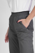 Купить Утепленные спортивные брюки женские серого цвета 88149Sr, фото 15