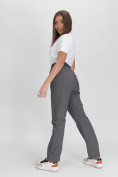 Купить Утепленные спортивные брюки женские серого цвета 88149Sr, фото 19