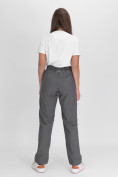 Купить Утепленные спортивные брюки женские серого цвета 88149Sr, фото 4