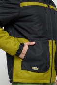 Купить Куртка спортивная мужская с капюшоном черного цвета 8815Ch, фото 15