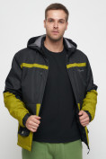 Купить Куртка спортивная мужская с капюшоном черного цвета 8815Ch, фото 17