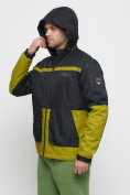 Купить Куртка спортивная мужская с капюшоном черного цвета 8815Ch, фото 22
