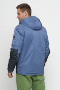 Купить Куртка спортивная мужская с капюшоном синего цвета 8815S, фото 20