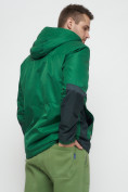 Купить Куртка спортивная мужская с капюшоном зеленого цвета 8815Z, фото 13