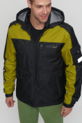 Купить Куртка спортивная мужская с капюшоном черного цвета 8816Ch, фото 10