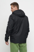 Купить Куртка спортивная мужская с капюшоном черного цвета 8816Ch, фото 12