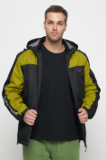 Купить Куртка спортивная мужская с капюшоном черного цвета 8816Ch, фото 17