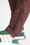 Купить Утепленные спортивные брюки мужские коричневого цвета 882116K, фото 16