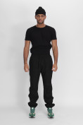 Купить Утепленные спортивные брюки мужские черного цвета 882198Ch, фото 13