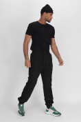 Купить Утепленные спортивные брюки мужские черного цвета 882198Ch, фото 15