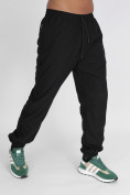 Купить Утепленные спортивные брюки мужские черного цвета 882198Ch, фото 8