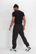 Купить Утепленные спортивные брюки мужские темно-серого цвета 882198TC, фото 5