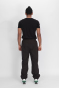 Купить Утепленные спортивные брюки мужские темно-серого цвета 882198TC, фото 6