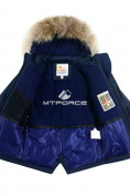 Купить Куртка парка зимняя подростковая для мальчика темно-синего цвета 8831TS, фото 3