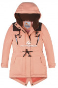 Купить Куртка парка зимняя подростковая для девочки персикового цвета 8834P