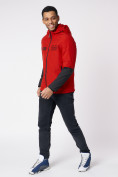 Купить Куртка мужская с капюшоном красного цвета 88601Kr, фото 2
