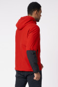 Купить Куртка мужская с капюшоном красного цвета 88601Kr, фото 8