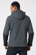 Купить Куртка мужская с капюшоном темно-серого цвета 88601TC, фото 9