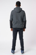 Купить Куртка мужская с капюшоном темно-серого цвета 88601TC, фото 5