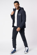 Купить Куртка мужская с капюшоном темно-синего цвета 88601TS, фото 14