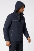 Купить Куртка мужская с капюшоном темно-синего цвета 88601TS, фото 3