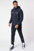 Купить Куртка мужская с капюшоном темно-синего цвета 88601TS, фото 10