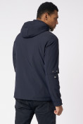 Купить Куртка мужская с капюшоном темно-синего цвета 88601TS, фото 6