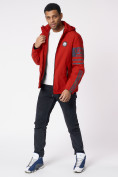 Купить Куртка мужская с капюшоном красного цвета 88602Kr, фото 3