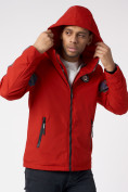 Купить Куртка мужская с капюшоном красного цвета 88602Kr, фото 11