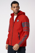 Купить Куртка мужская с капюшоном красного цвета 88602Kr, фото 14