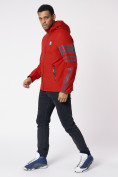 Купить Куртка мужская с капюшоном красного цвета 88602Kr, фото 8