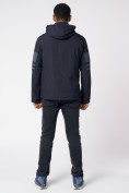 Купить Куртка мужская с капюшоном темно-синего цвета 88602TS, фото 6