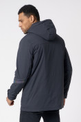Купить Куртка мужская удлиненная с капюшоном темно-серого цвета 88611TC, фото 13