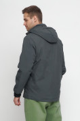Купить Куртка-анорак спортивная мужская темно-серого цвета 88620TC, фото 15