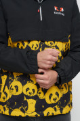 Купить Куртка-анорак спортивная мужская желтого цвета 88629J, фото 11