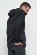 Купить Куртка-анорак спортивная мужская темно-серого цвета 88629TC, фото 10
