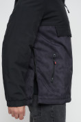 Купить Куртка-анорак спортивная мужская темно-серого цвета 88629TC, фото 12