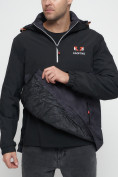 Купить Куртка-анорак спортивная мужская темно-серого цвета 88629TC, фото 13