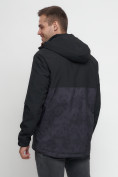Купить Куртка-анорак спортивная мужская темно-серого цвета 88629TC, фото 15