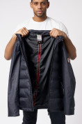 Купить Куртки мужские стеганная с капюшоном темно-синего цвета 88633TS, фото 11