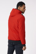 Купить Куртка мужская на резинке с капюшоном красного цвета 88652Kr, фото 14