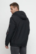 Купить Куртка спортивная мужская на резинке большого размера черного цвета 88657Ch, фото 13